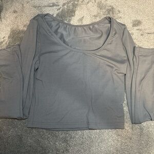 SO Women's Long Sleeve Gray Top